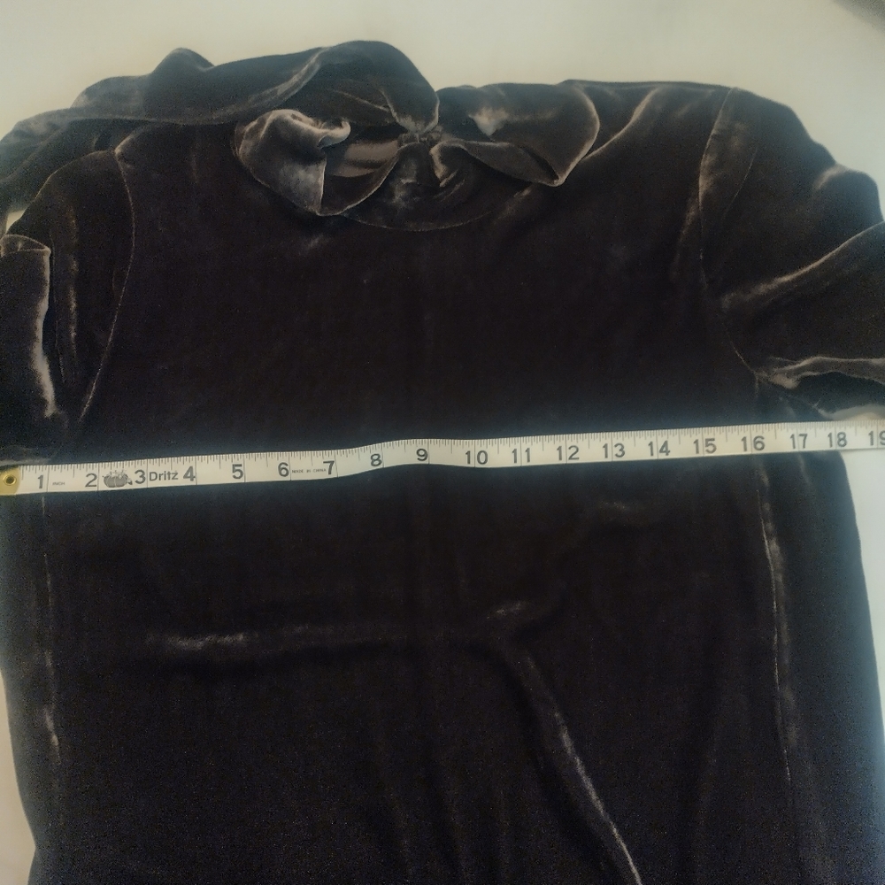 EILEEN FISHER Mock neck Velvet Dress with Pockets size XXS - Picture 4 of 8